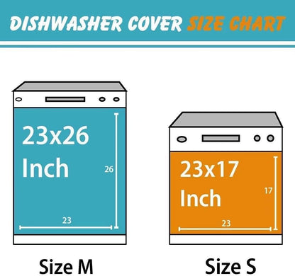 Valentine's Day Magnetic Dishwasher Cover, Self Adhesive Love Refrigerator Decal, Decorative Kitchen Panel 23"x26"