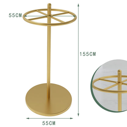 Round Garment Rack, Floor Standing Rotatable Clothing Rack, Portable Retail Display Stand for Hanging Clothes Bedrooms Boutiques Commercial Shop Laundry Room