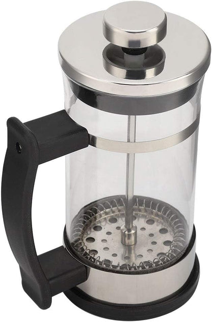 French Press Coffee Maker, Heat Resistant Borosilicate Glass Coffee Press for Kitchen, Travel, Camping