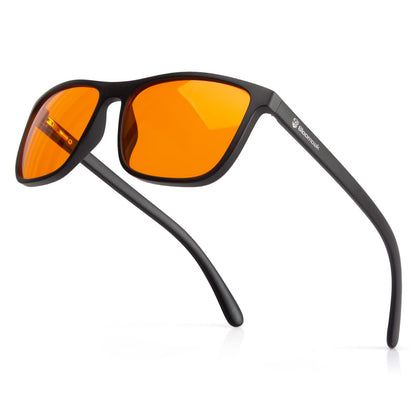 Bloomoak-99% Blue Green Light Blocking Glasses - Gaming Glasses - Anti Glare - Anti Fatigue -Suitable for Screens, Games, TVs