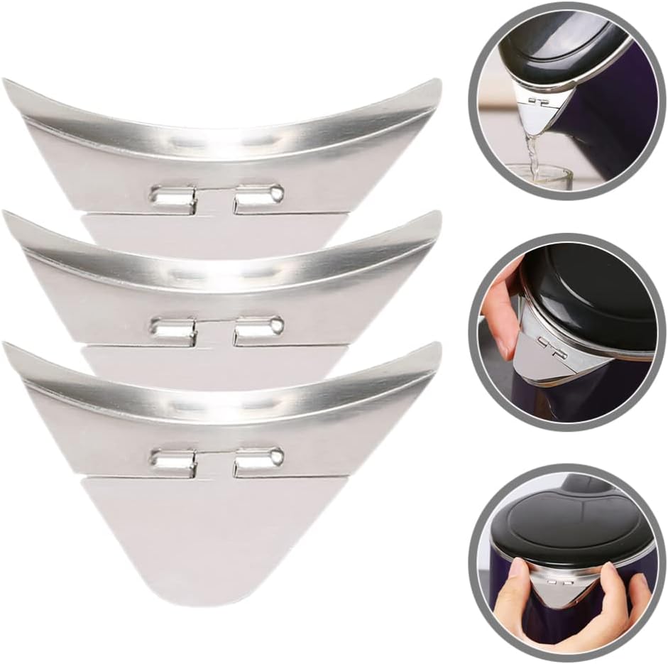 Operitacx Electric Tea Kettle Spout Cover Sleeve, Stainless Steel Pourers Spouts Caps Anti-splash Dispenser
