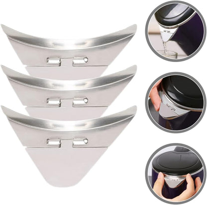 Operitacx Electric Tea Kettle Spout Cover Sleeve, Stainless Steel Pourers Spouts Caps Anti-splash Dispenser