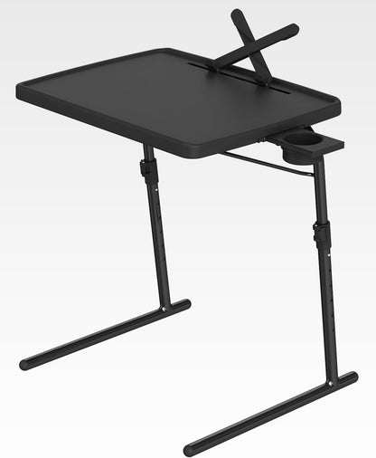 22 16.9 inch 6 3 Max Adjustable TV Tray Table with Cup Holder - x TV Dinner Tray on Bed & Sofa, Large Size Comfortable