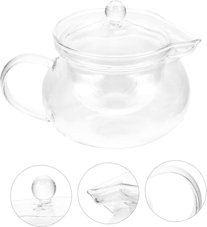 UPKOCH Tea Infuser Portable Heater Filter, Clear Japanese-style Teapot for Loose Leaf Tea Steeping