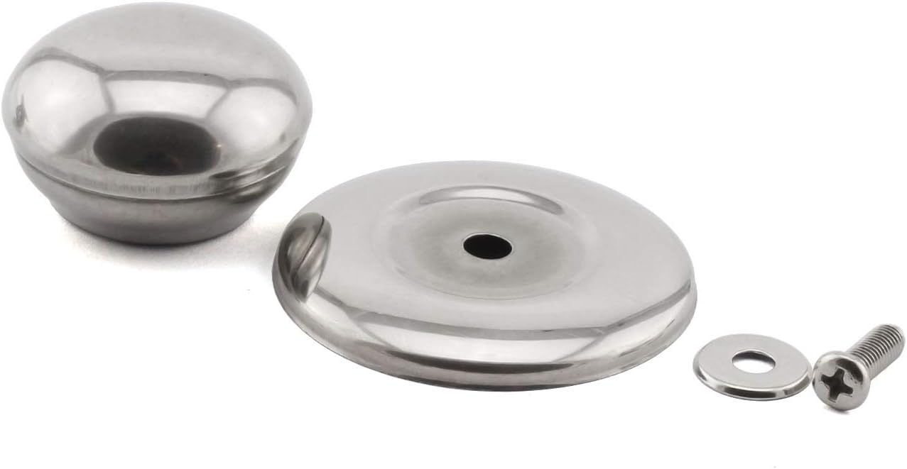 2-Pack Universal Pot Lid Cover Knob Handle, 2.1 Inch Stainless Steel Replacement Cookware
