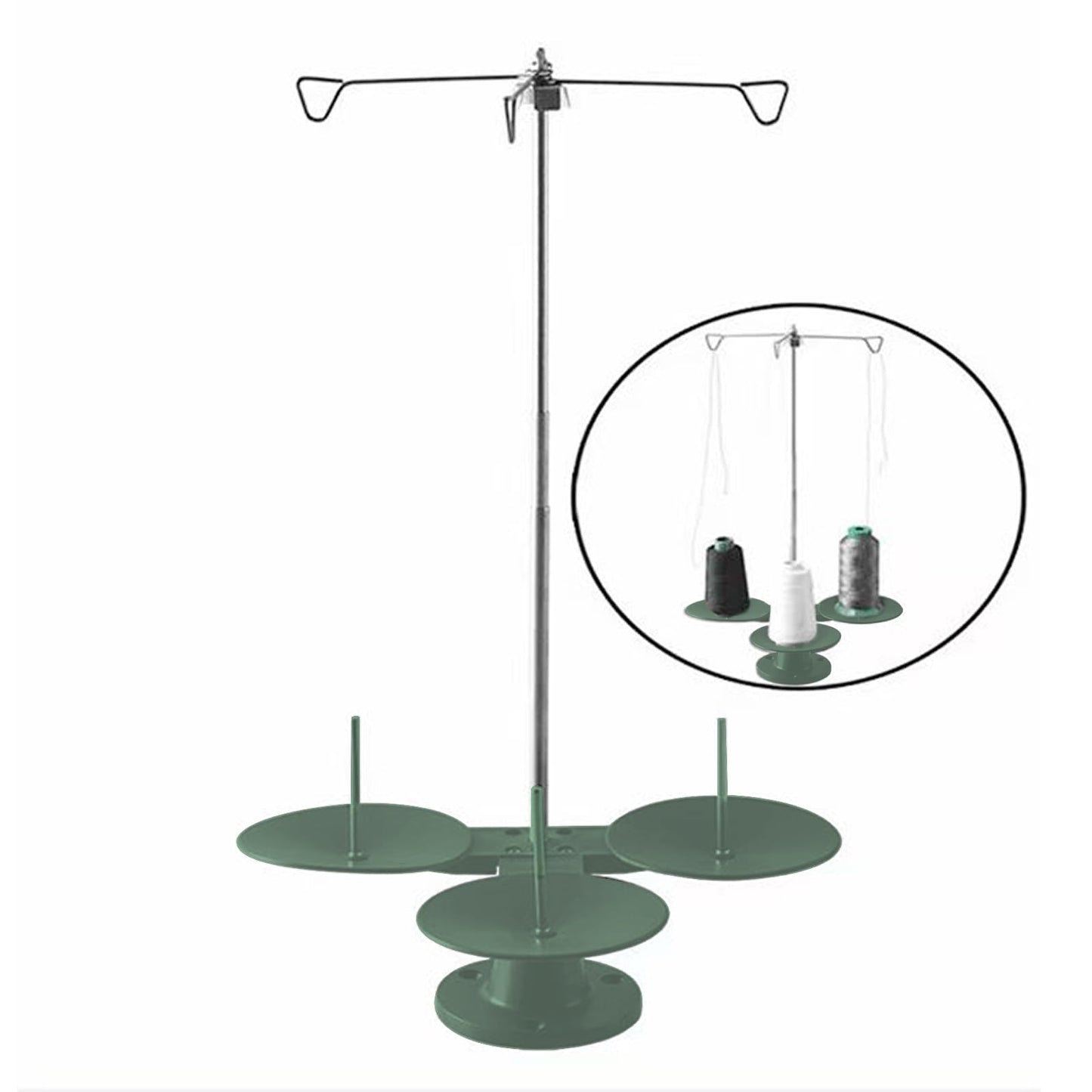 ZhXu Shuo 3-Spool Quilting Sewing Machine Thread Holder Stand Embroidery Bobbin Organizer Tools