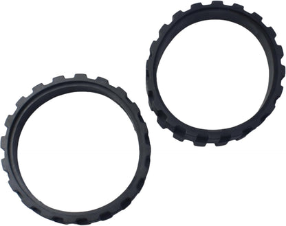 FDXGYH 2 Pcs Replacement Tires, Black Anti-Slip Wheel Tires Accessories for Sweeper/Cleaning Robot