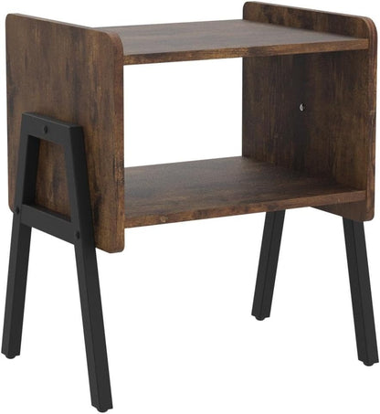 Set 2, TB01BB039 TUTOTAK Nightstnd, of Stackable End Tables, Side Table, Bedside Tables with Open Storage Shelf