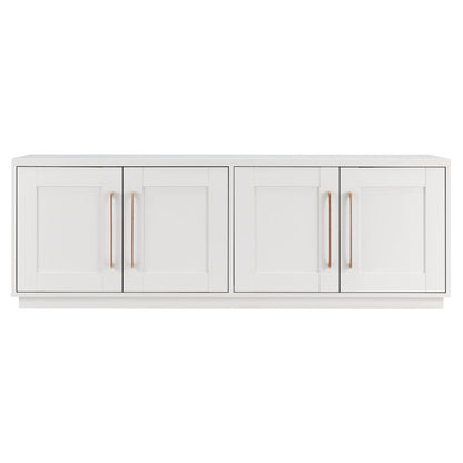 Henn&Hart Tillman Rectangular TV Stand for TV's up to 80" in, 68" Wide, White