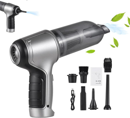 Cordless Handheld Car Vacuum Cleaner, 19000PA Rechargeable Mini Vacuum and Blower, 3-in-1 Powerful Suction, Washable
