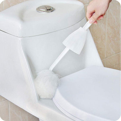 Multifunction Squeeze Water Cotton-Type Toilet Cleaning Brush - Soft Bristle Home Toilet Brush with Holder