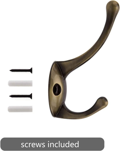 Ulifestar Decorative Bathroom Coat Hooks, 10PC Wall Mounted Hanger Rack for Towel, Jacket, Handbag