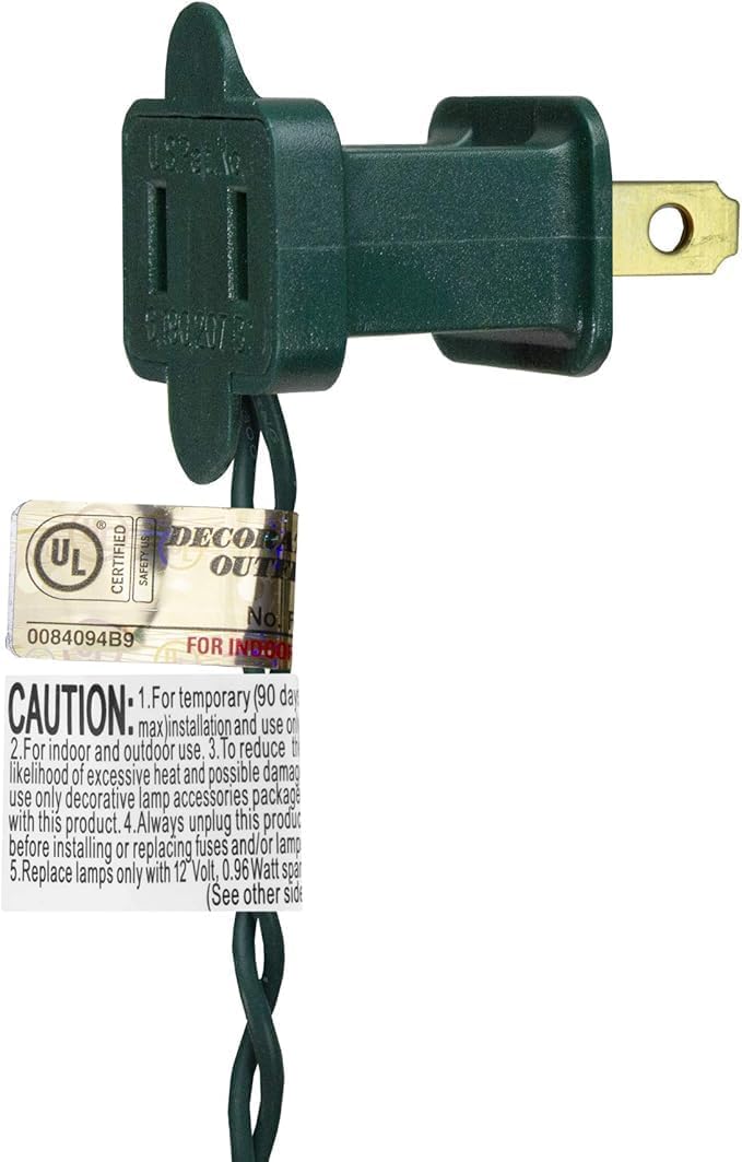 Generic 20-Count Set, 4ft Clear Mini Christmas Light Green Wire