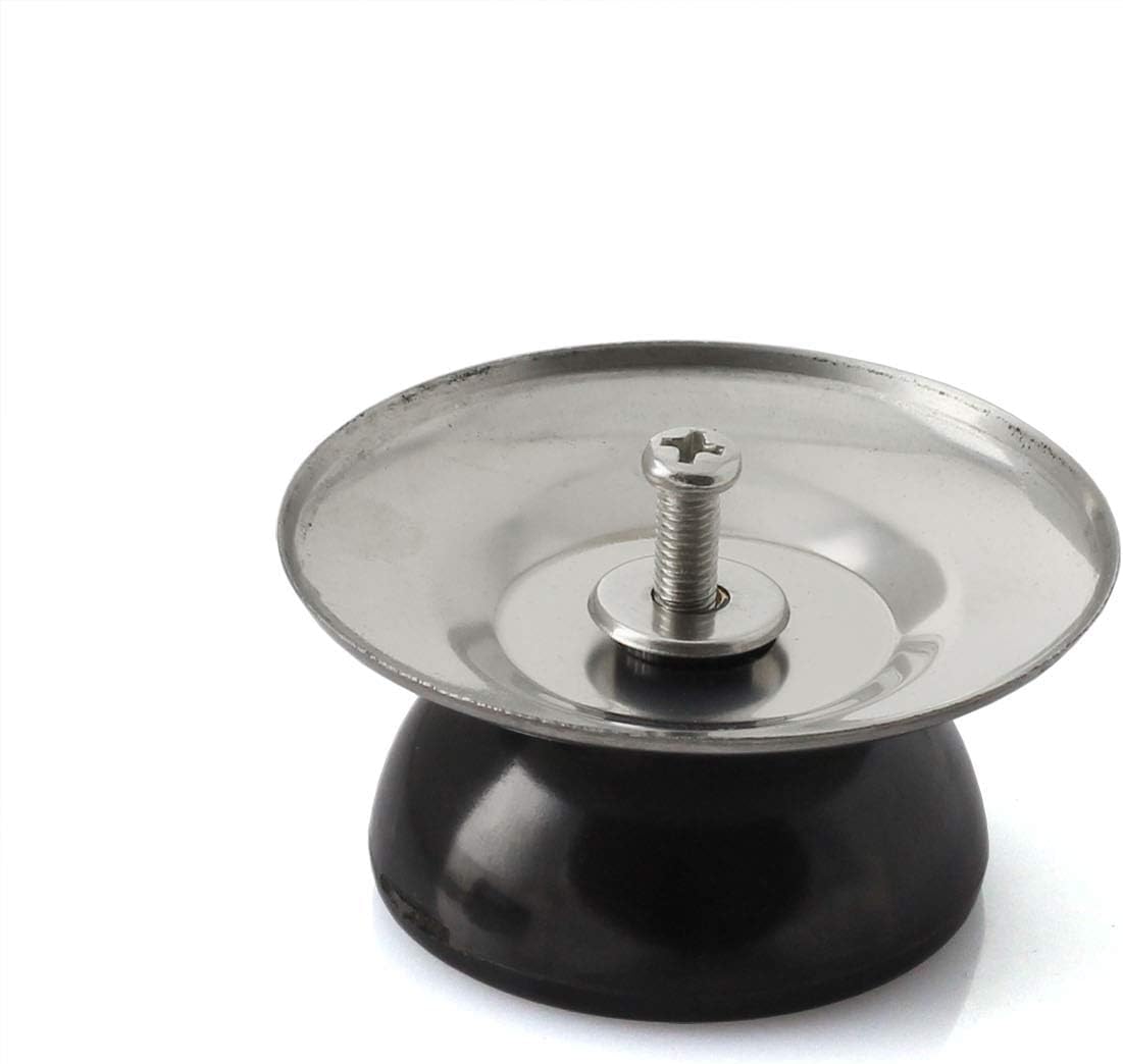 2-Pack Universal Pot Lid Knob Handle, Stainless Steel Base Circular 5.3x7cm Dia - Kitchen Cookware Replacement