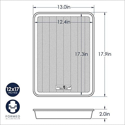 Nordic Ware Prism High-Sided Sheet Cake Pan, Natural - 1 Pack