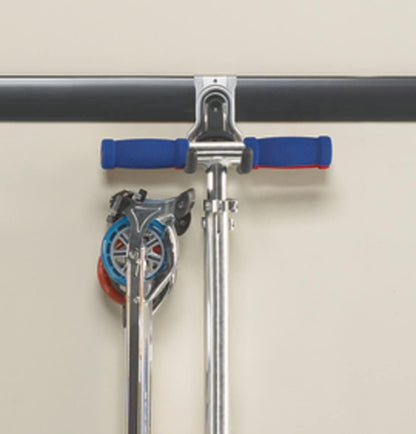 Rubbermaid FastTrack Rail Multi-Purpose Hook - 50 lbs Capacity Satin Nickel Wall-Mounted Storage Solution