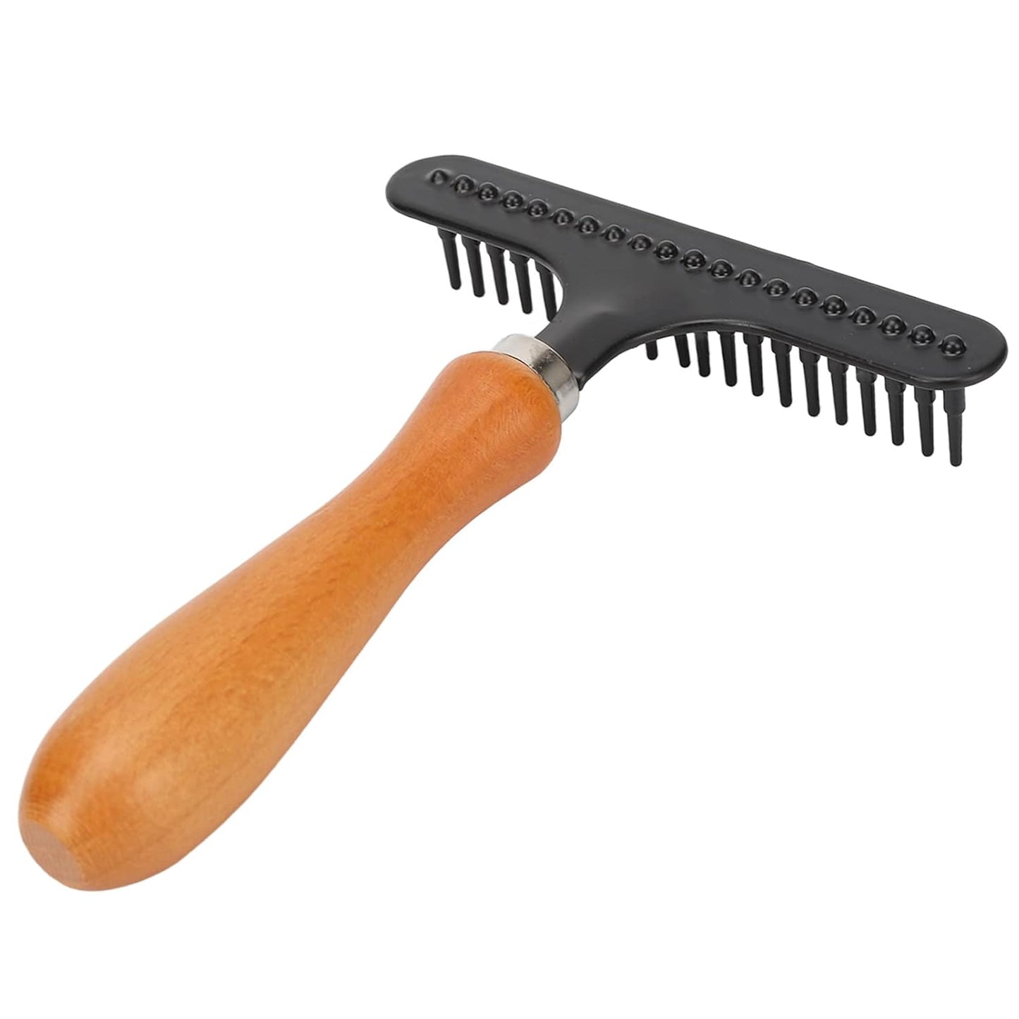 Handheld Carpet Rake, Stainless Steel Grooming Tool for Cleaning Shag Rugs, Portable Carpet Rake