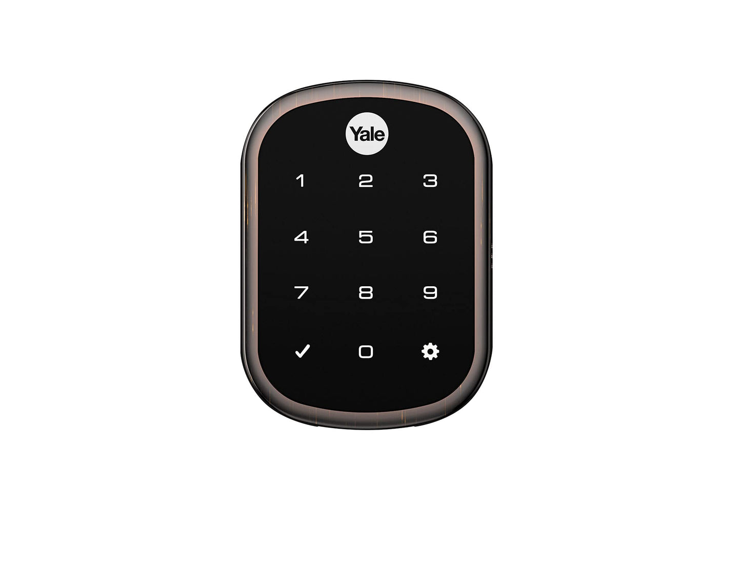 Yale | LiftMaster Smart Lock with Touchscreen Deadbolt - Works with myQ App & Key by Amazon in-Garage Delivery when paired with Smart Garage Hub (sold separately), Oil Rubbed Bronze