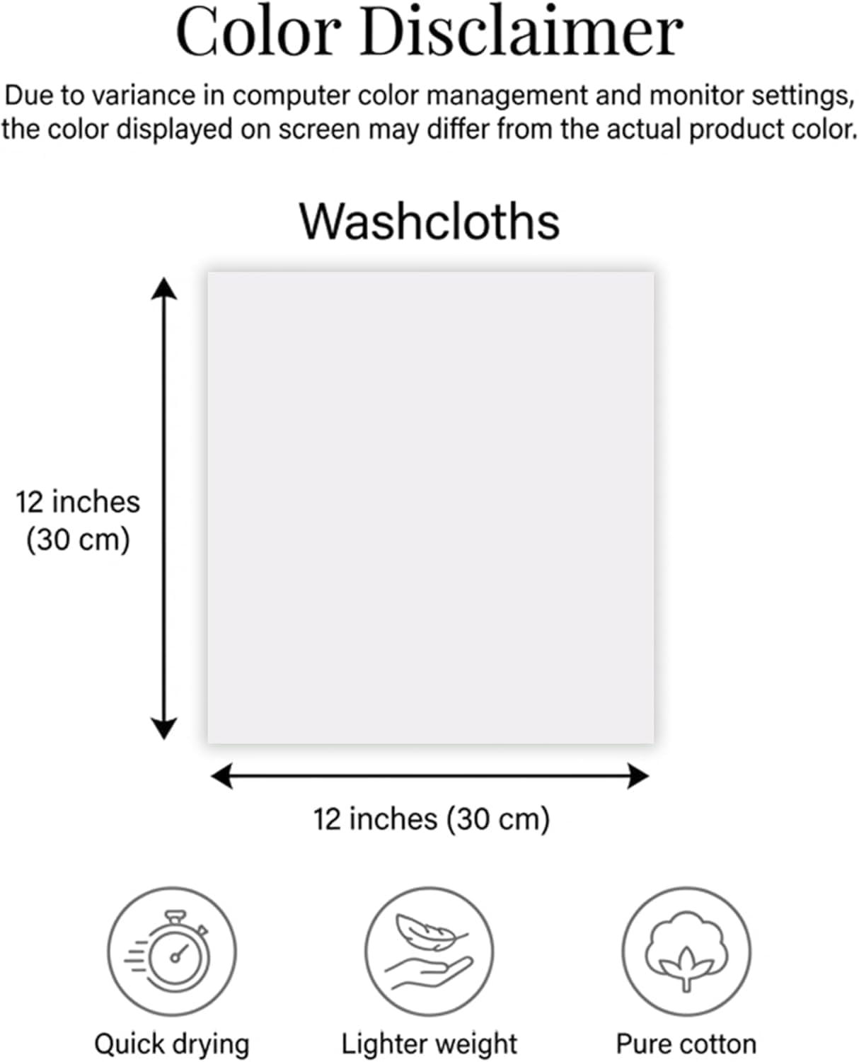 Pack 60 12 12 Inches, 100% 60 Pack) RIVERSIDE of Wash Cloths for Showering, x Super Soft & Absorbent, Cotton Washcloths