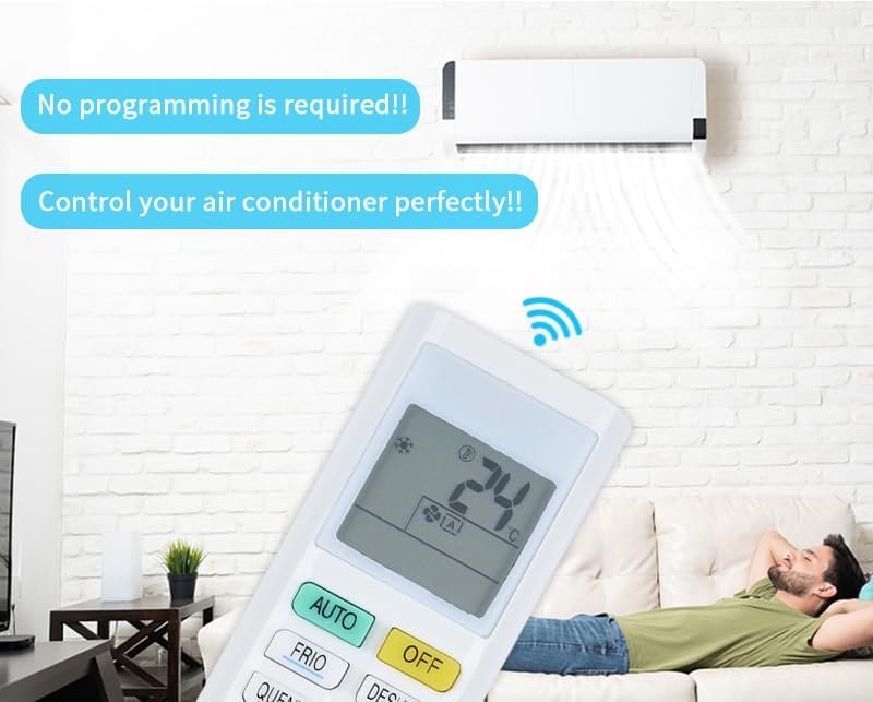 Replacement Remote Control for DAIKIN AC Air Conditioner, ARC480A1 to ARC480A12, RX09NMVJU, FTX12NMVJU