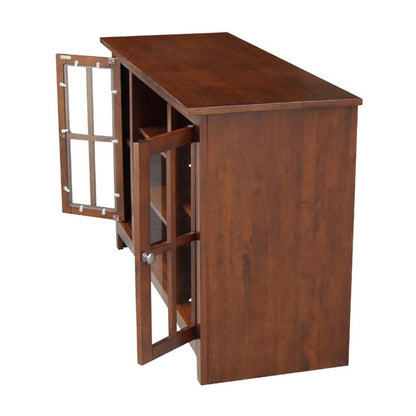 International Concepts Entertainment 48" TV Stand with 2 Doors in Brown