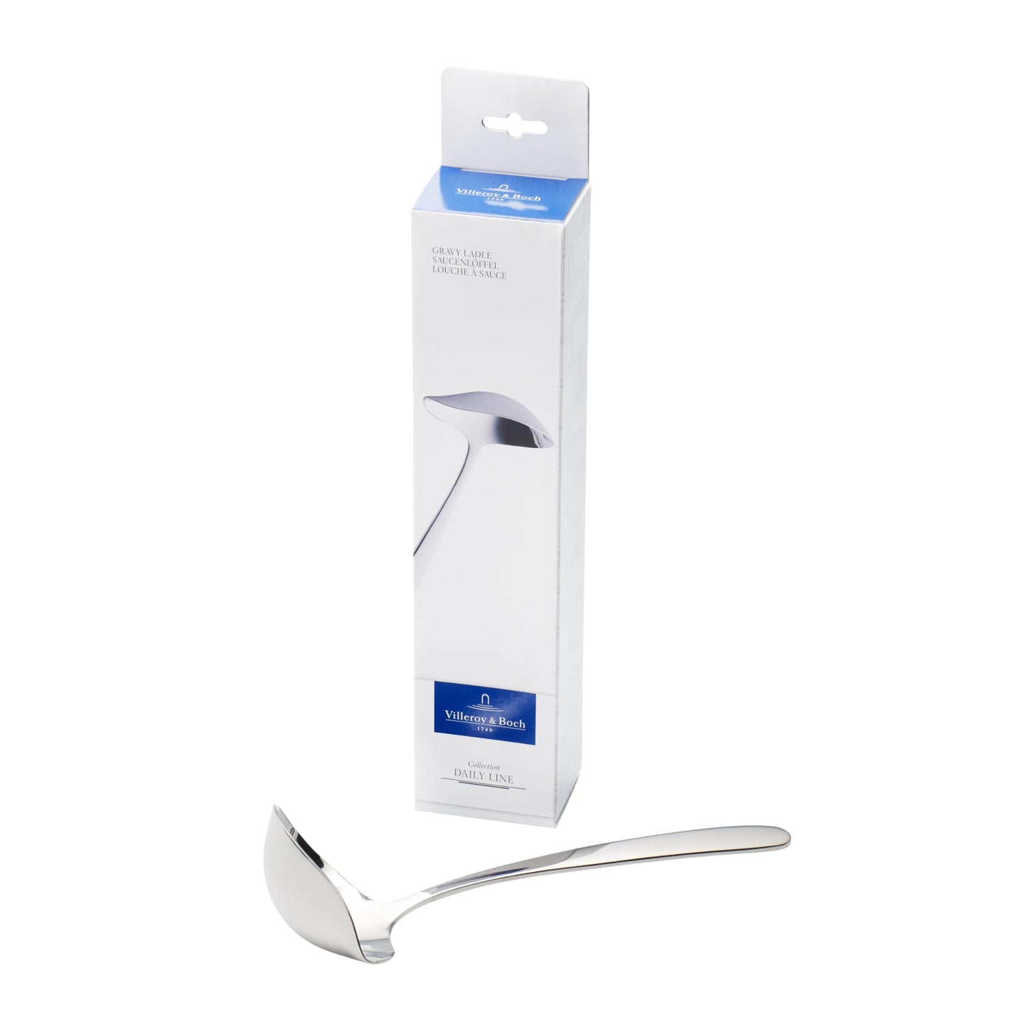 Villeroy & Boch Daily Line Small Gravy/Sauce Boat Ladle, 7 x 3 x 1.75 in
