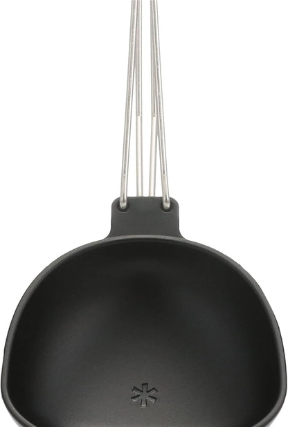 Snow Peak Folding Nylon Cooking Ladle for Camping/Hiking, Black