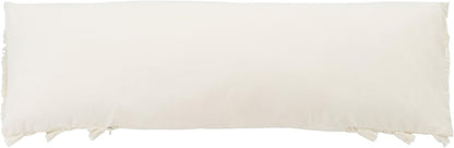 16-inch PLS7142A-1616 Safavieh Home Collection Grema Boho White Fringe Decorative Accent Pillow