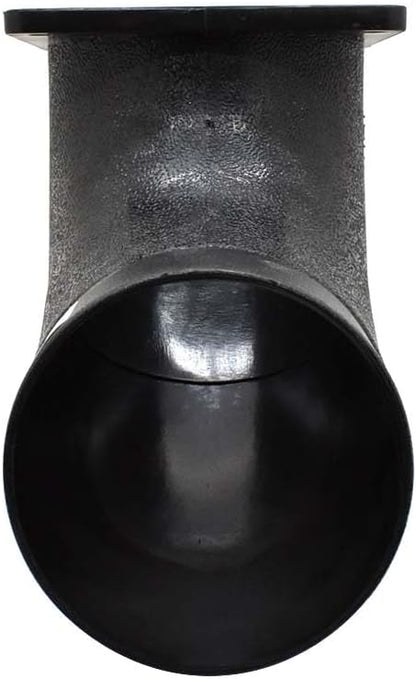 Big Horn 11433 4-5/8-Inch Flanged Elbow, 4-Inch, Black