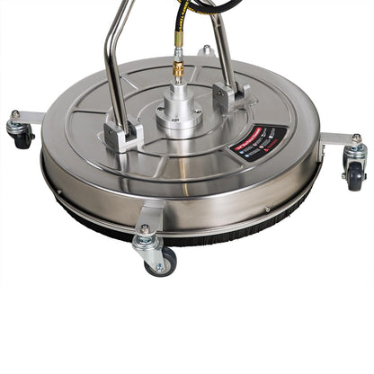 ECCPP 24 Inch Pressure Washer Surface Cleaner with 4 Wheels Stainless Steel for Household Cleaning 3/8" Quick Connector