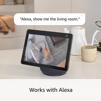 Ring Pan-Tilt Indoor Cam | See all around your home or business with 360° pan coverage, HD video, plus Two-Way Talk (2024 release) | White