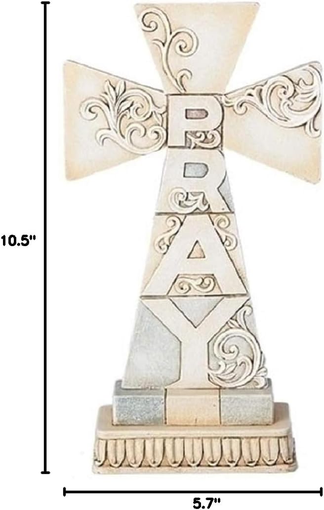 Roman INC. Pray Tabletop Cross - 10.5" HIGH from Crossword Collection