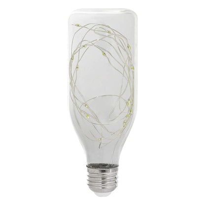 Feit Electric FY/BOT/SW/LED 1.5W Decorative Magical Glow Fairy Bottle 27K Clear LED Light Bulb, 6.07" H x 2.24" D, 2700K Soft White
