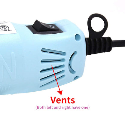 mofa Resin Heat gun,6.6ft Cable 300W Hot Air Gun for Crafting,Acrylic Paint Dryer Multi-Purpose Electric Heating Nozzle (Light Blue)