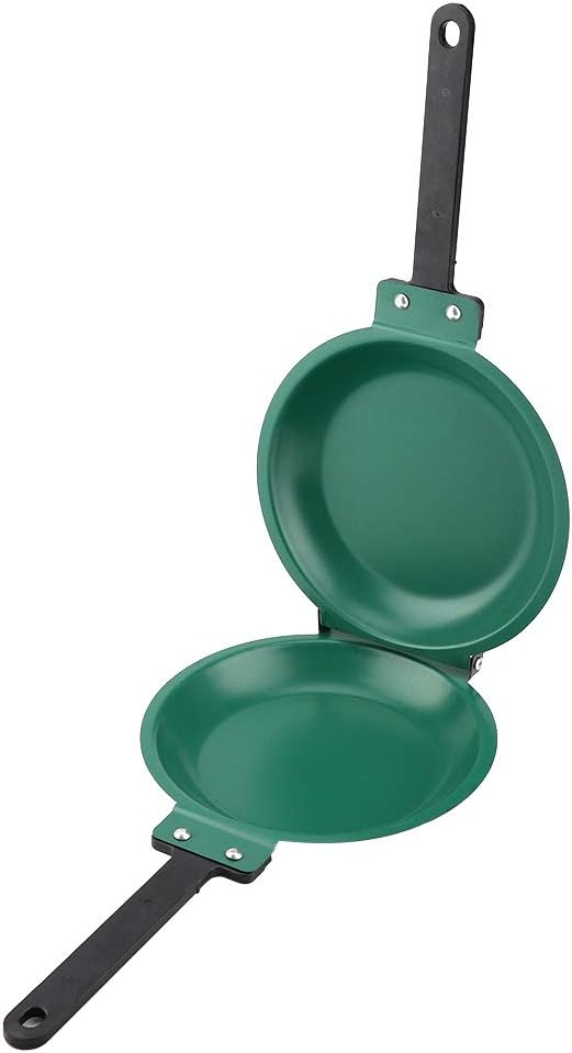 GOTOTOP 7.5 Inch Pancake Maker, Double Side Non-stick Ceramic Coating Frying Pan for Household Kitchen Cookware