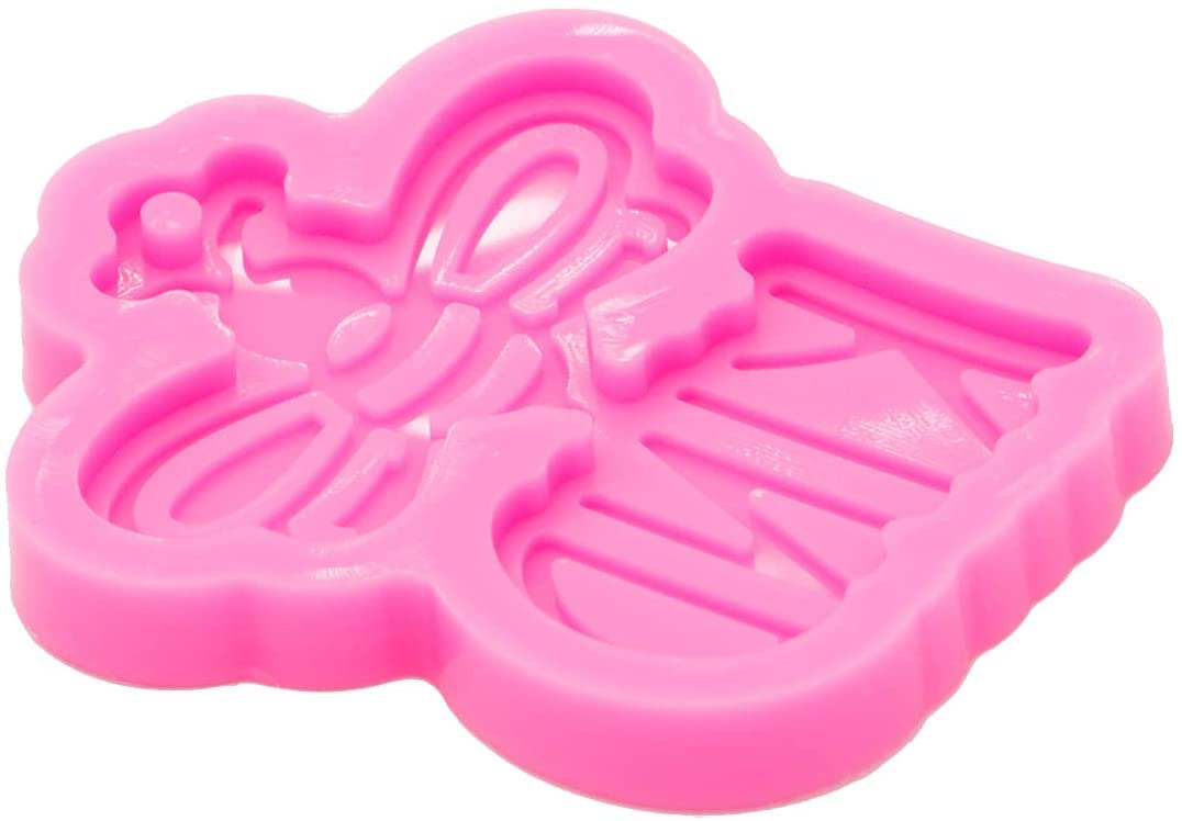 33Pcs Epoxy Resin Molds Kit - 3Pcs Lovely Bee Silicone Resin Molds, with Keychain and Jump Ring for DIY Pendant Craft, Silicone Molds for Epoxy Resin Casting Molds with Hole, Polymer Clay Mold