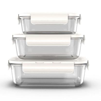 GENIEX Glass Vacuum Seal Containers for Food Storage (Sealer sold separately)