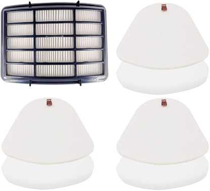 Dttery 3 Foam & Felt + 1 Hepa Filters for Shark Navigator Lift Away Vacuum CU500 NV350 NV351 NV352 NV355 NV356E NV360 UV440 UV540, Replacement Part XFF350 XHF350