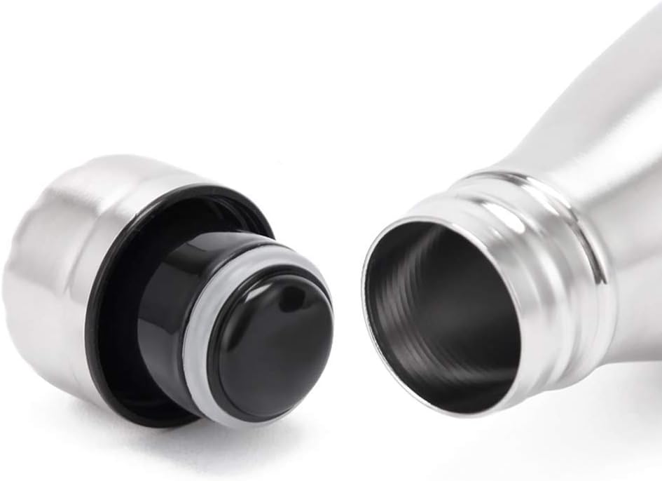 18/8 350ml 500ml 750ml 1000ml (500ml) Double Wall Stainless Steel Vacuum Cola Shape Bottle, Narrow Mouth Thermo Flask