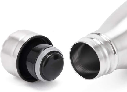 18/8 350ml 500ml 750ml 1000ml (500ml) Double Wall Stainless Steel Vacuum Cola Shape Bottle, Narrow Mouth Thermo Flask