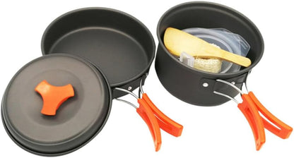 8-Piece Dinnerware Cookware Set, Camping Cooking Set, Outdoor Cutlery, Wild Pot Pan, Barbecue Utensil Sets