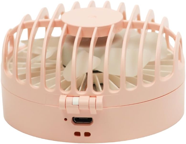 Compact Mini Fan Mirror, Handheld Portable USB Rechargeable Adjustable Speed Fan for Makeup Travel