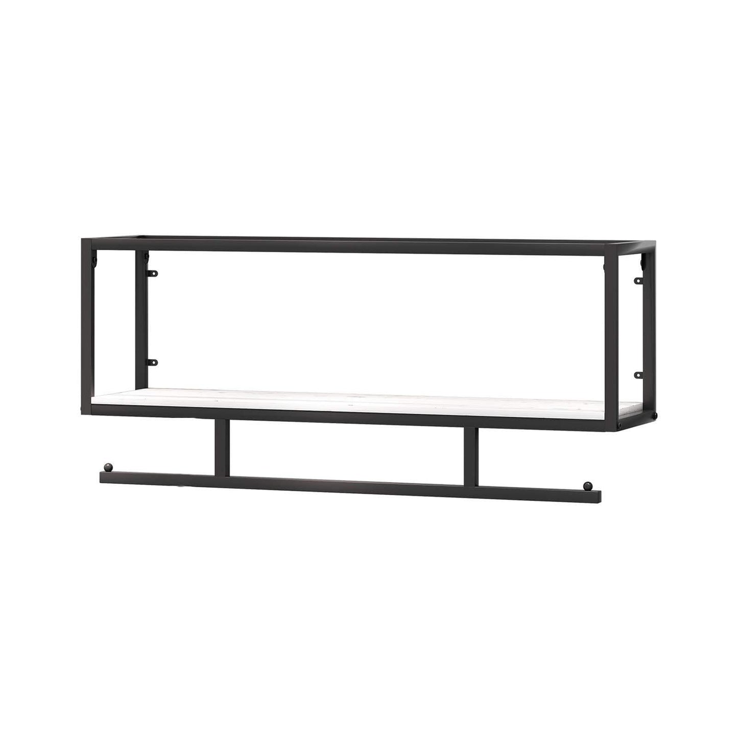 Heavy Wall-Mounted Metal Garment Rack, Commercial Clothing Display Stand for Retail, Boutique, Laundry & Home, Clothes Hanger Rod