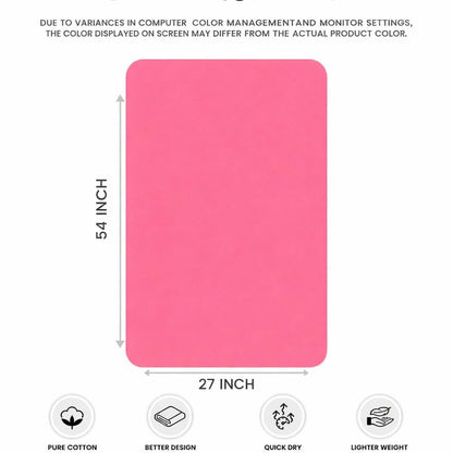 Bath Towels 27x54 – Pack of 4 | Soft & Quick-Dry | Highly Absorbent 100% Ring Spun Cotton Towels for Bathroom, Spa, Home & Hotel Use (Pink)