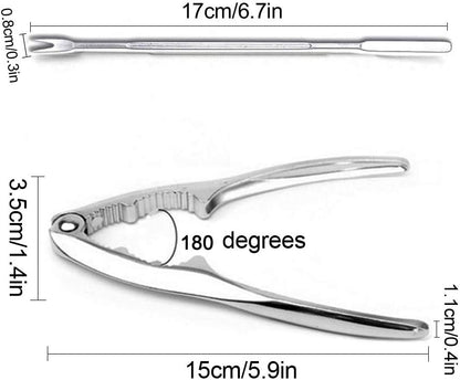 12 Pcs Crab Leg Crackers and Tools Set, Mother's Day Gifts with 2 Crackers, 4 Lobster Shellers, 6 Forks