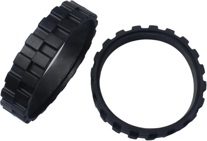FDXGYH 2 Pcs Replacement Tires, Black Anti-Slip Wheel Tires Accessories for Sweeper/Cleaning Robot