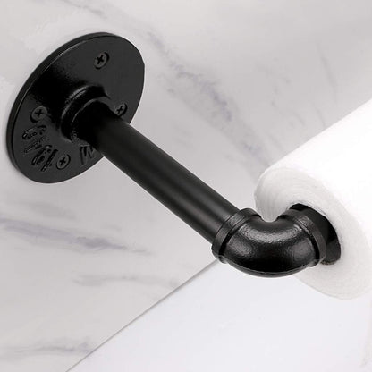 Sumnacon Industrial Iron Pipe Paper Towel Holder, Wall Mounted Vintage Style Roll Tissue Holder for Bathroom, Kitchen