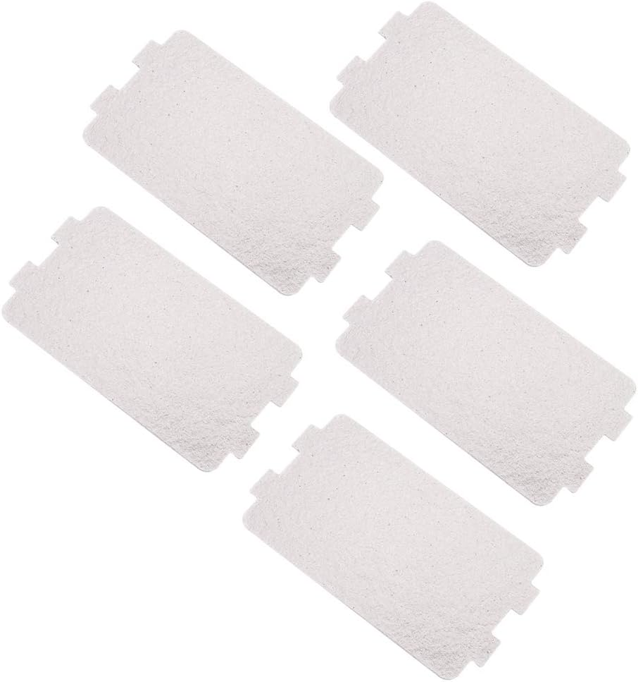 Garosa 5Pcs Microwave Oven Mica Plate Sheet, Microwave Waveguide Cover Replacement Repairing Accessory for Kitchen