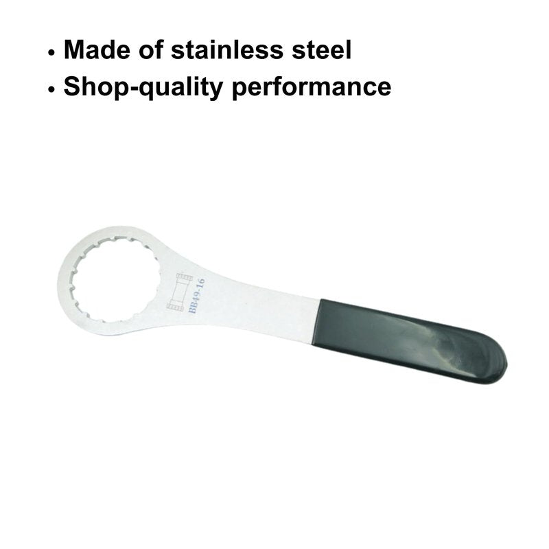 Juscycling Bottom Bracket Tool for 16-Notch 48.5mm and 49.3mm OD Threaded BB, Compatible with FSA MegaEvo and Some Brands' PF30 Threaded-Together Design