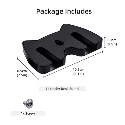 Mcbazel Under Desk Mount for Xbox Series X/S, Xbox One X/S, Xbox One, Xbox 360, Switch Pro Controller, Table Stand Holder Compatible with Xbox and Switch Pro Controller - Black